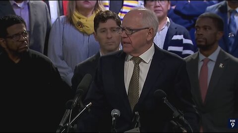 Gov Tim Walz Claims Trump Is Targeting Blue States