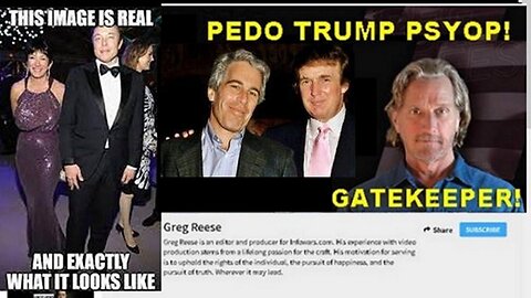 Greg Reese: The Final Act of Pedophile Trumps Friend Child Rapist Jeffrey Epstein!