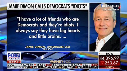 JP Morgan CEO Jamie Dimon Blasts Democrats: 'They Have Big Hearts and Little Brains'