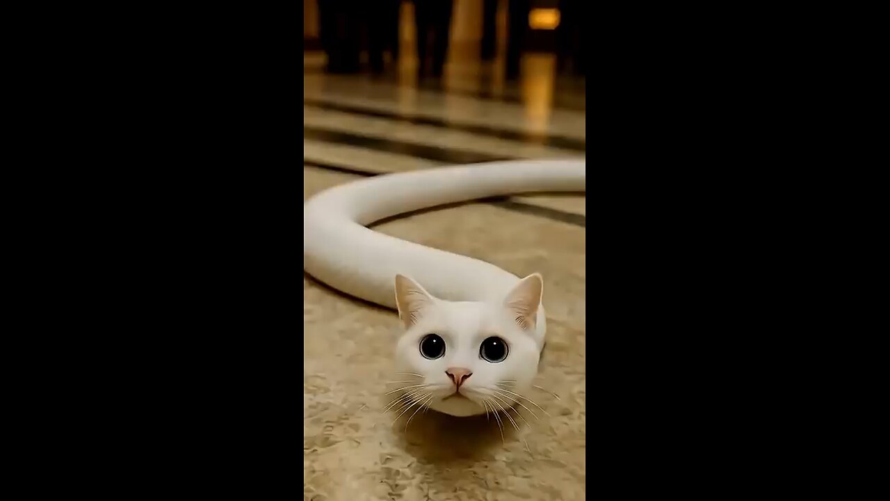 Funny snake cat meow