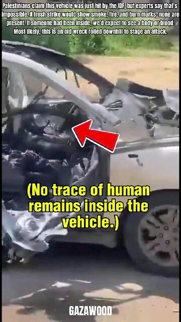Palestinians claim IDF hit this vehicle and killed passengers. Let's examine...