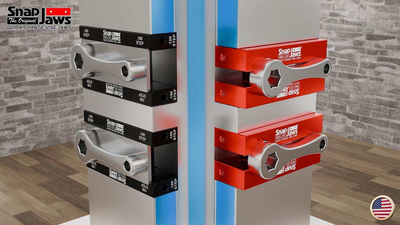 New! Double your Production with Snap Jaws Quick-Change Vise Jaws