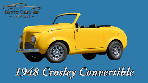 Super Cool 1948 Crosley Convertible with 2.8L V6 engine and Automatic Transmission.