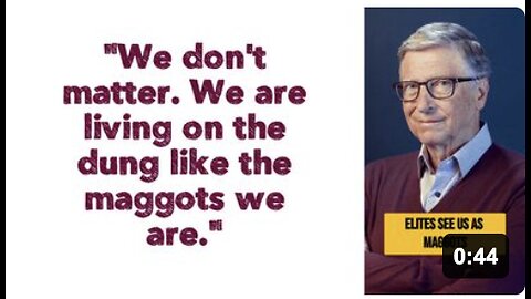 "We don't matter. We are living on the dung like the maggots we are."
