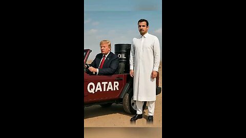 Trump Drives Qatar Jeep While Ammer Qatar Surprise Trump Funny Global Presidents Political Staire