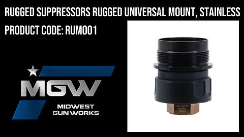 Rugged Suppressors Rugged Universal Mount, Stainless - RUM001