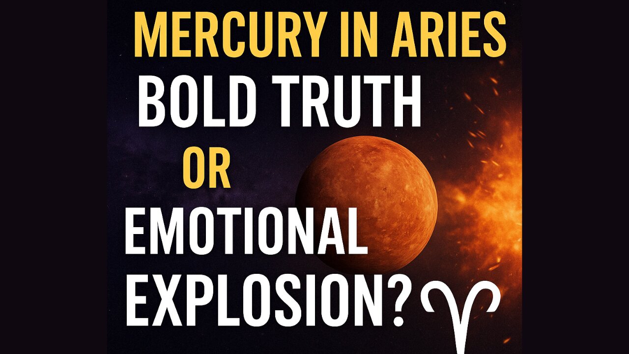Mercury in Aries Bold Truth or Emotional Explosion? Here’s How to Handle It 🧠🔥♈#energy #astrology