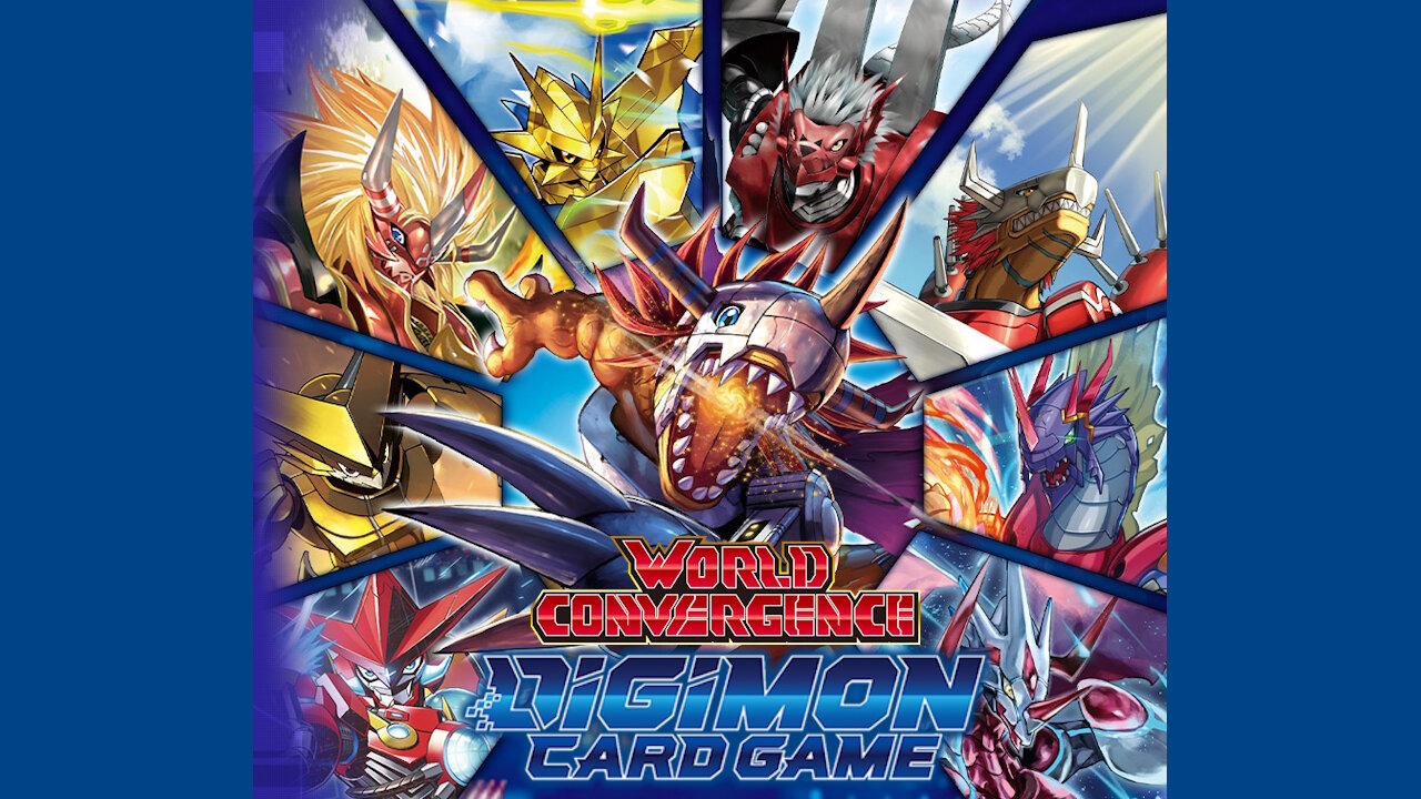 Unboxing Digimon TCG: BT21 World Convergence.