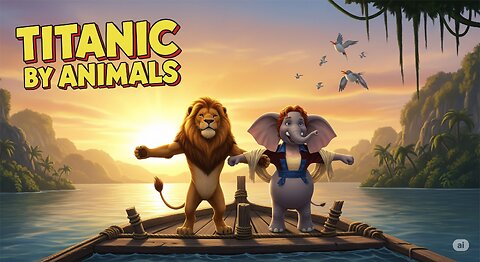 Titanic Movie Scene Recreated by Animals | Must-See Animation! 🐒🐯