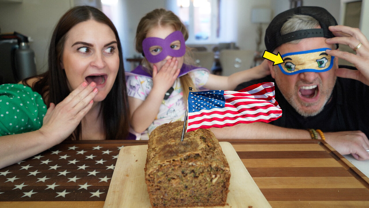 Brits Try American Zucchini Bread for the first time | Mr H BLIND REACTION