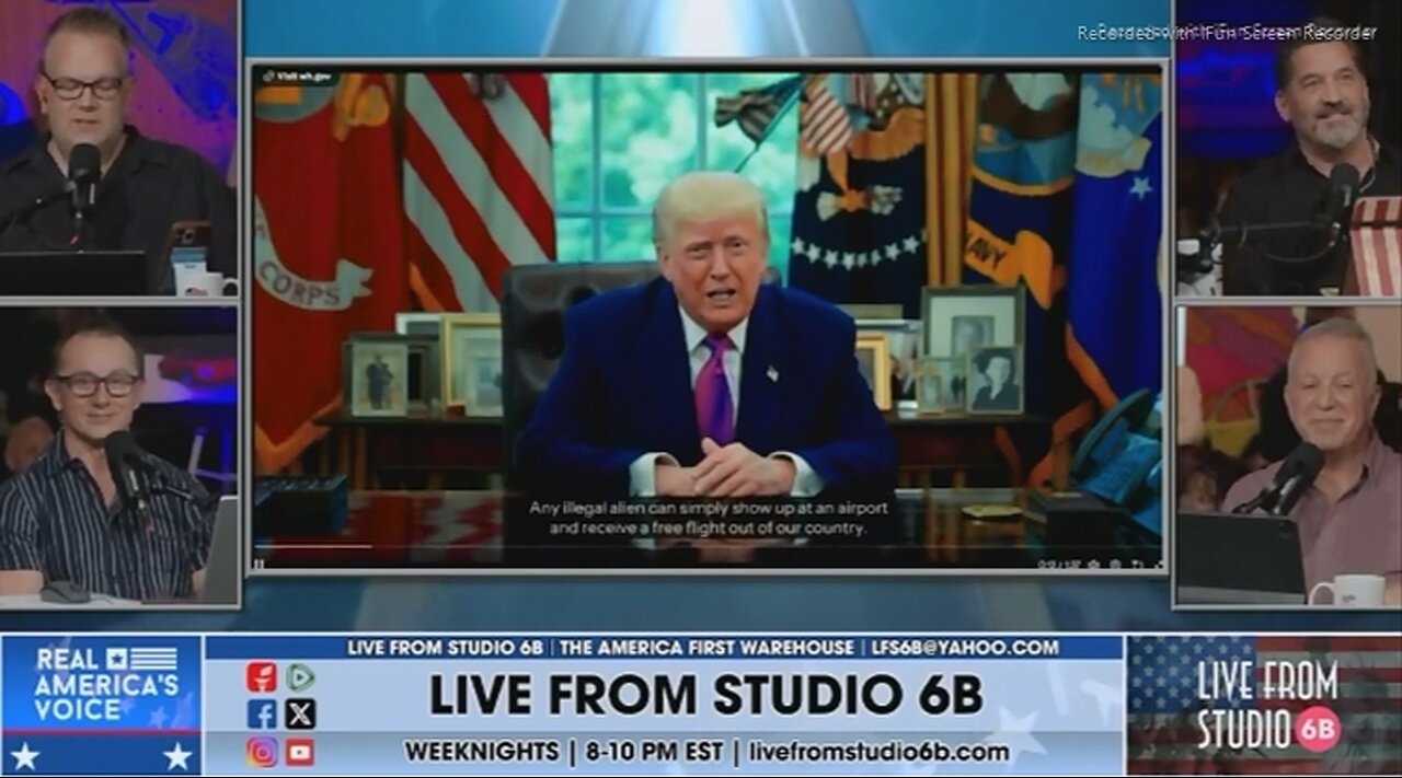 TRUMP>NOW ILLEGALS FREE FLIGHTS TO ANYWHERE THEY WANT TO GO EXCEPT HERE - THIS IS YOUR DUE PROCESS - 9 mins.