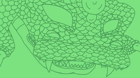 Primary and secondary colors animation Line Art