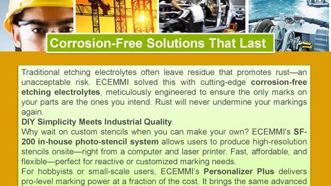 Electrochemical Parts Marking Services