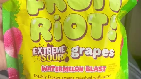 Warheads Fruit Riot Extreme Sour Grape Watermelon Blast Taste Test Fast-Food Restaurant Review Guys
