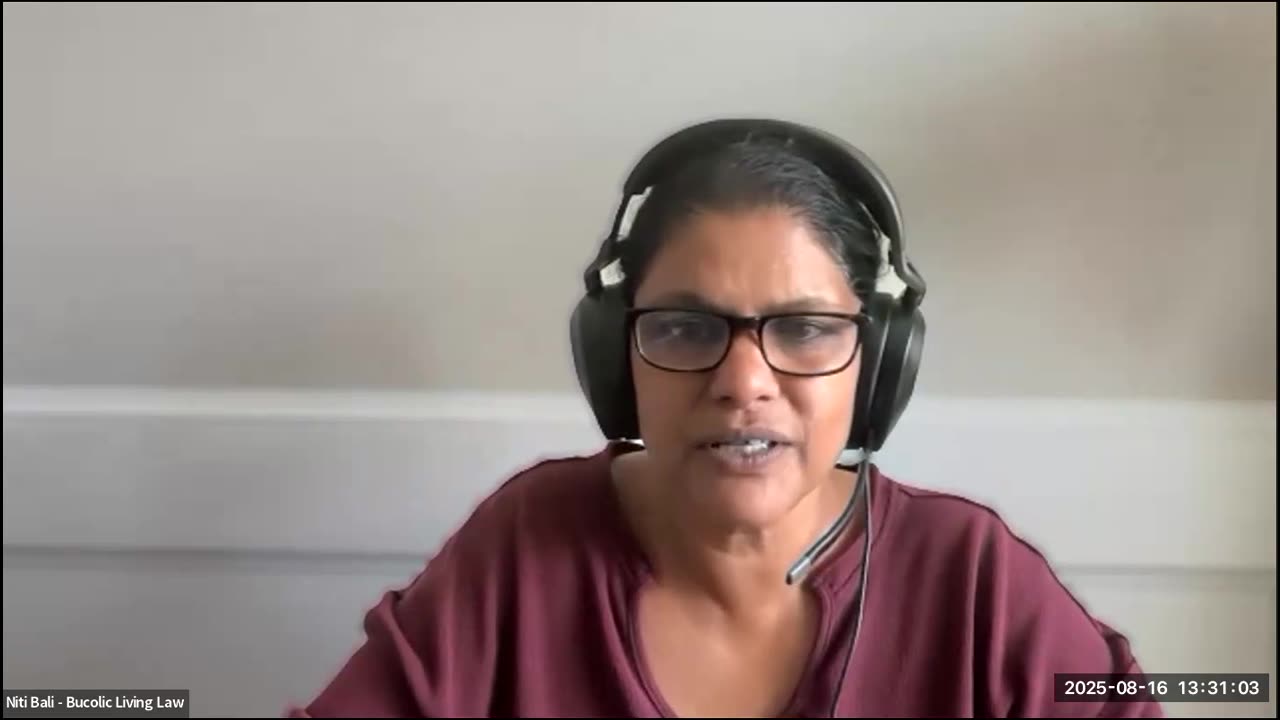 16th August, 2025 Bucolic Living Law Unincorporated Business Discussion