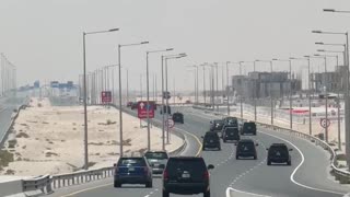 President Donald J. Trump about to visit US troops in Qatar!