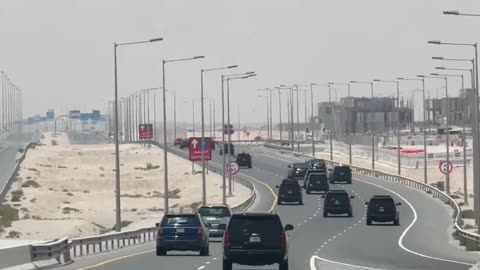 President Donald J. Trump about to visit US troops in Qatar!
