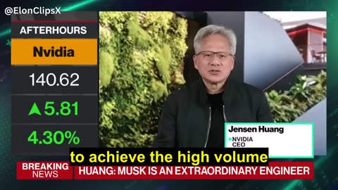 Jensen Huang: “I’m Very Excited for Elon — the Optimus Opportunity Is Right Around the Corner”