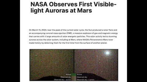 Solar Wind Coming, Mars Changing, Earth Changing More May.16.2025 Space Weather News