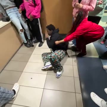 High school teenage girl attacks a male classmate