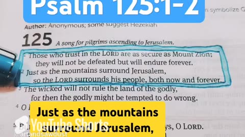 TSo the LORD surrounds his people, both now and forever.