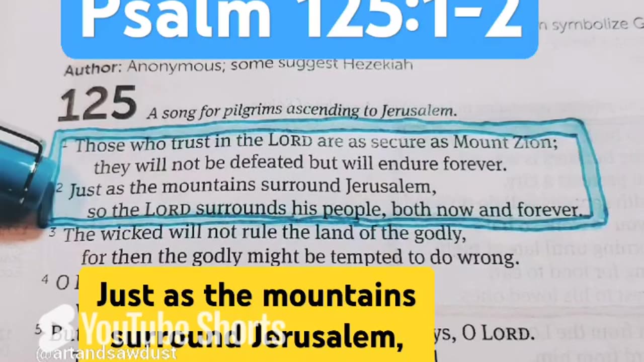 TSo the LORD surrounds his people, both now and forever.