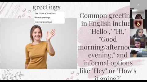 GREETINGS AND FAREWELL