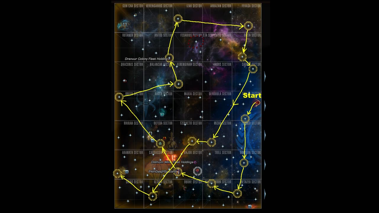 Blazing Fast Tour of the Galaxy Run - 825k EC Daily in STO!