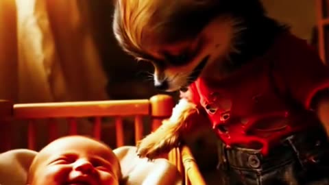 Baby and injured mother