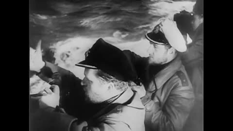 U-boat at sea . German video