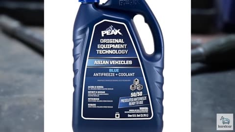 PEAK OET Extended Life Blue 50/50 Prediluted Antifreeze/Coolant for Asian Vehicl