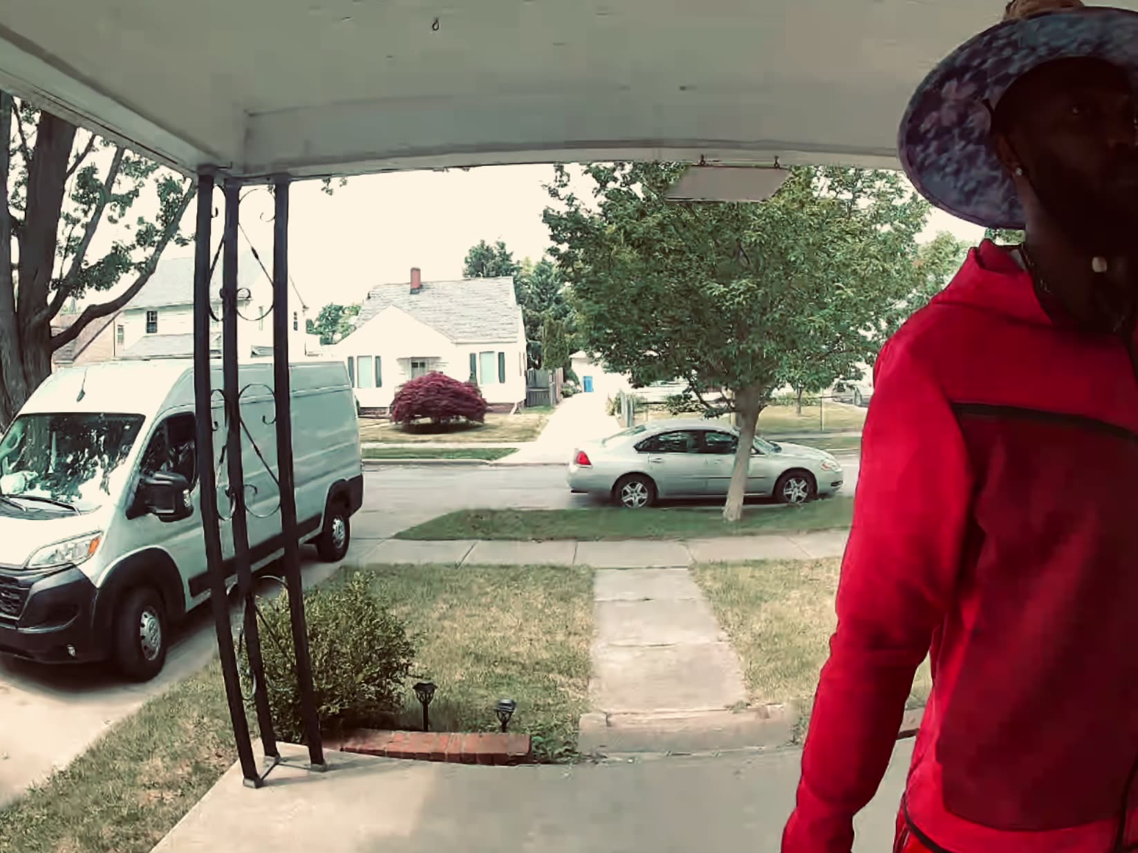 Keith walking to Kevin’s house the day before the accident