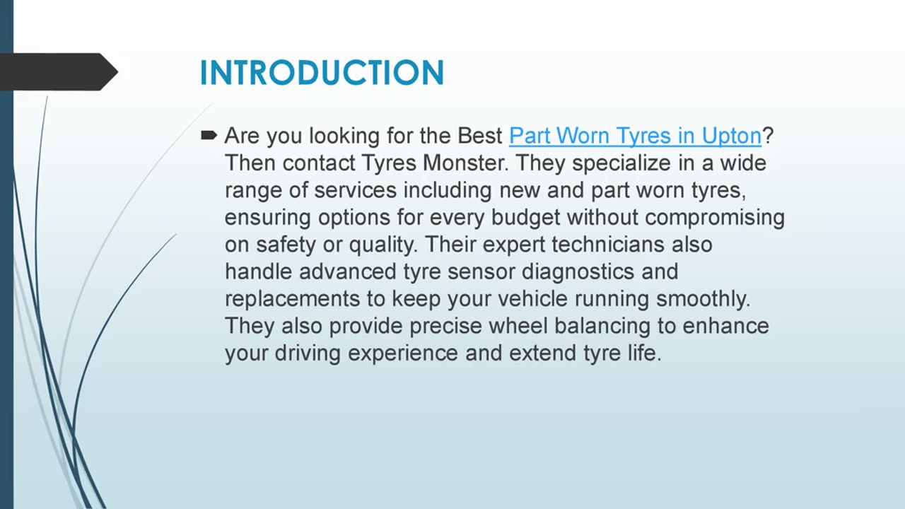 Best Part Worn Tyres in Upton