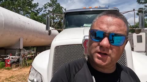 Before & Afetr Big Rig Truck Polishing on Alabama Propane Tanker Trucks