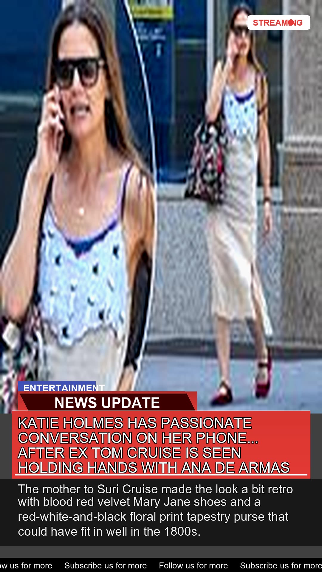 Katie Holmes Has Passionate Conversation on Her Ph