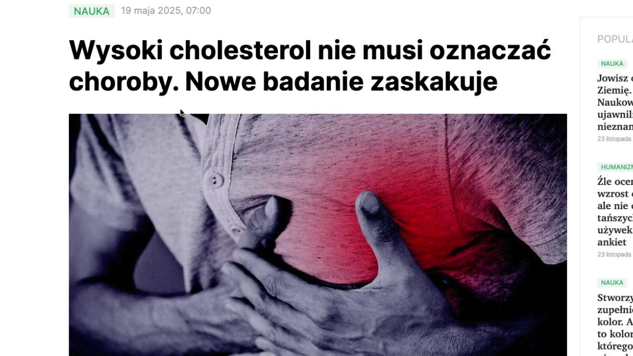 Mięso i cholesterol - zapętlona "nauka".