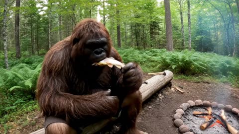 Bigfoot VLOG - Log cabin build - Google Veo 3