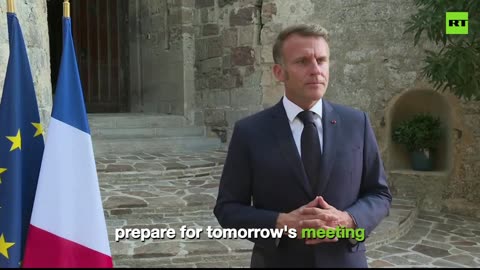 Macron explains why he’s flying with Zelensky to meet Trump