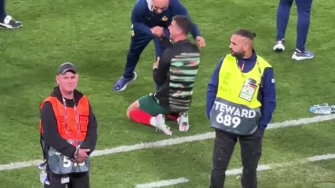 Ronaldo's reaction to the last penalty (UEFA Nations League 2025)