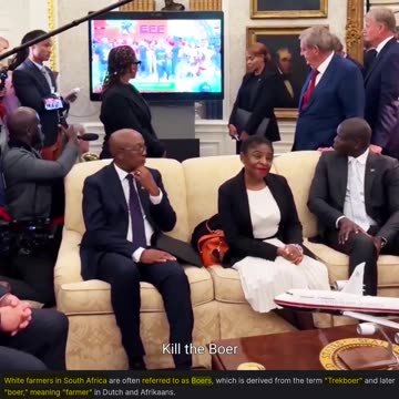 One of the video's that was played at the White House. Shoot to k*ll. K*ll the Boer