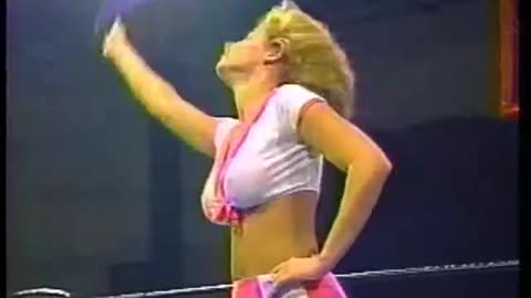 Sunny strips Dawn Marie down to her thong ECW