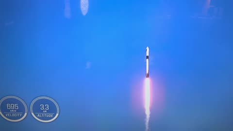 Space X Falcon rocket mission 10 Blast off from Cape Kennedy