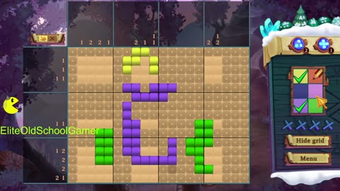 Adventure Mosaics Winter Holiday - Review and Walk-through - Level 18 - May 2025