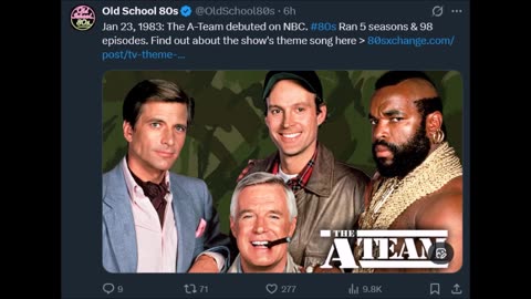 Jan 23, 1983: The A-Team debuted on NBC.