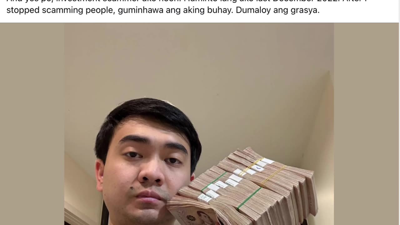 WATCH: Self-Confessed Filipino Scammer Christian Gaza Flexes