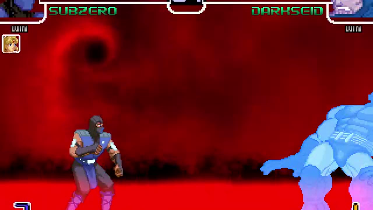 Sub zero and Sailor Moon (Me) vs Darkseid