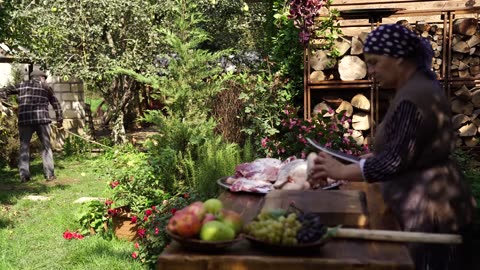 The Old Way to Keeping Lamb Meat All Winter Without Fridge