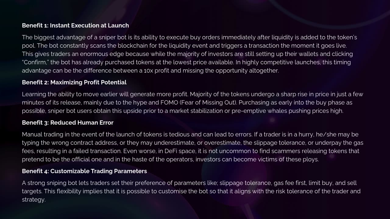 Top Benefits of Using a Crypto Sniper Bot for New Token Launches