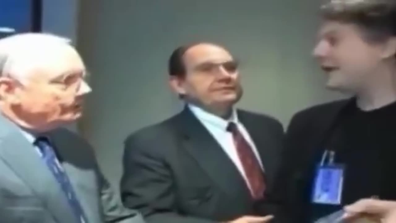 Neil Armstrong is asked to swear on God he walked on the moon (2010)