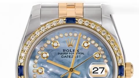 Rolex Datejust 36mm – Custom Blue Mother of Pearl Diamond Jubilee | Short Video